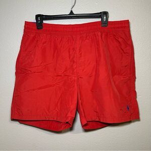 Polo Ralph Lauren red embroidered logo swim shorts men’s size large